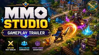 MMO Studio Gameplay Trailer Test | Building a 2D Online RPG Engine