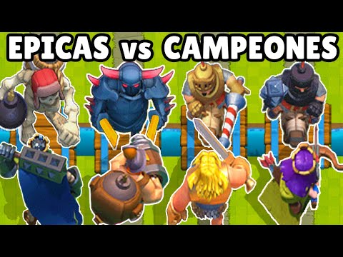 видео: CAMPEONES vs EPICAS | CUAL ES MEJOR CALIDAD? | 4 vs 4 | OLIMPIADAS de CLASH ROYALE