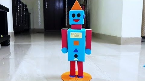 3D  shapes Robot 🤖 / best out of waste boxes step by step II Art and craft II