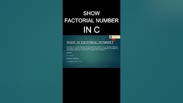 Factorial Program in C 🔢 | Learn C in 90 Seconds! #Shorts #ytshorts