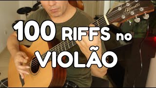 Video thumbnail of "100 Riffs no Violão por Fabio Lima"