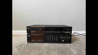 Mitsubishi DA-U76 Home Stereo Audio Integrated Amplifier and DA-F76 Digital AM FM Radio Tuner