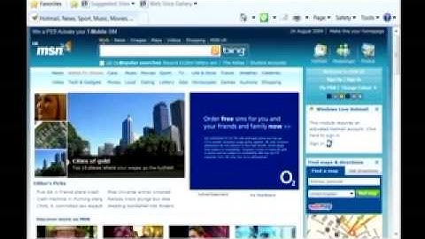 Learn Windows 7 - Using Internet explorer 8