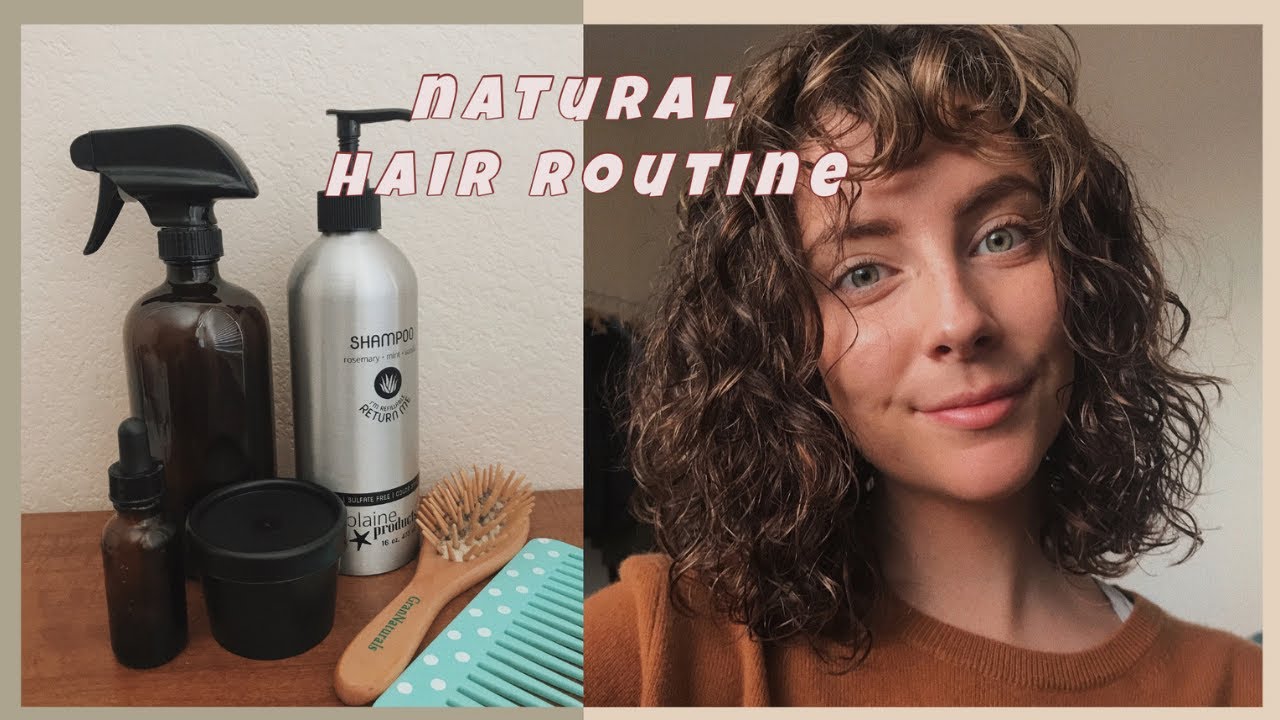 zero waste hair routine || curly / wavy hair - YouTube