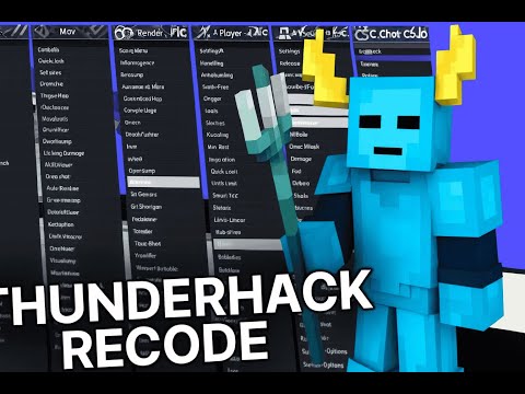 ⚡ Thunder Hack 1.20.4 – 1.21.1 🔥 Best Features • 🎨 Crazy Clean GUI • ⚙️ Tons of Adjustable Options