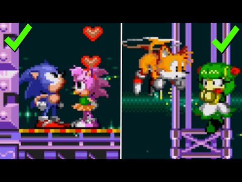 Amy (Cosmo) for Tails ~ Sonic CD mods ~ Gameplay