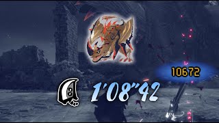 MHR Sunbreak - Flaming Espinas Greatsword Solo [1'08"42](Freestyle)