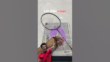 Applying Lin Dan logo on Astrox 100zz 🏸❤️