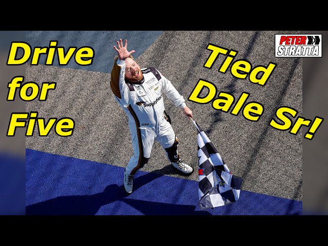 a231-3ケーシー・ケイン/マーク・マーティン/デイル・アーンハートJr #5 Tyler Reddick Reacts to Tying Dale Earnhardt with 5th Win of 2026