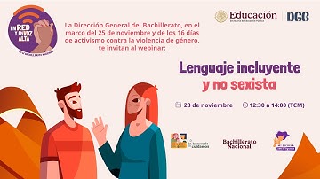 Webinar  “Lenguaje incluyente y no sexista”