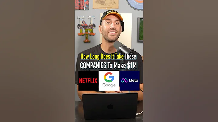 How Long Does It Take These Companies To Make $1 Million? #shorts #money #netflix #google #business