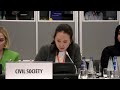 Выступление Алтынай Исаевой, юриста ИМП, на Warsaw Human Dimension Conference 2023