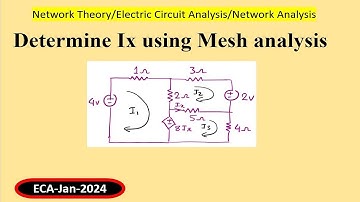 Determine Ix using Mesh analysis