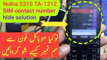 How to Nokia phone SIM contact not show nokia phone not showing sim contacts Nokia TA-1212 SIM conta