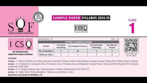 #SOF#ICSO#NCO#class#1#olympiad #sample#question#paper# 2024#2025#computer#science#olympaid#