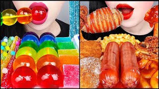 ASMR MUKBAND | FOOD + ЗАБАВНЫЕ ИСТОРИИ🍗🍕🍜🍦