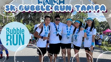 FIRST TIME 5K BUBBLISHES BUBBLE RUN RACE 2022| TAMPA FL