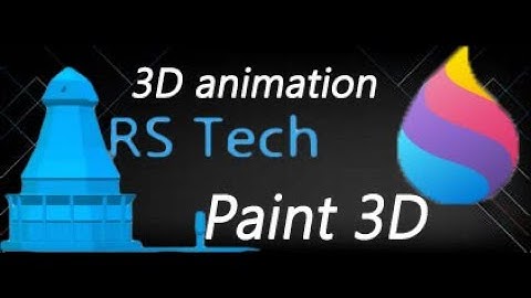 how to make 3D animation on paint3D very easy