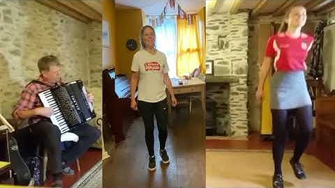 Deuawd clocsio rhithiol gyda Cadi Glwys a Meinir Siencyn / Virtual Welsh clog duet