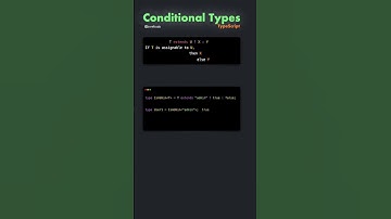 TypeScript Conditional Types  #coding #javascript #webdevelopment