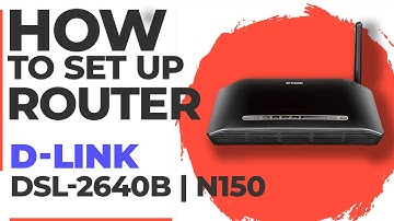 ✅ How to Set Up D-Link DSL-2640B WiFi Router | How to Setup D-LINK N150 DSL-2640B
