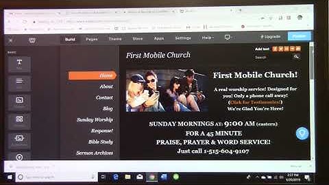 Editing Weebly for First Mobile Church