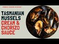 Mussels recipe with cream and chorizo sauce (step by step video tutorial )