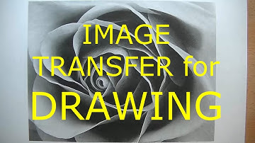 HOW TO DRAW - Transfer An Image Onto Drawing Paper | Graphite Transfer Paper tutorial