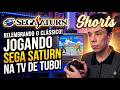 JOGANDO  Direto Video Gamer SEGA SATURN RGB CABO SCART #shorts
