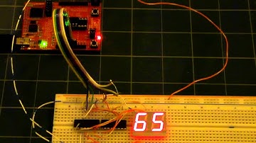 MSP430 Launchpad LED display 74hc595 version