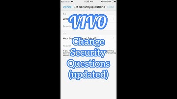 VIVO| Change Security Questions (2020)