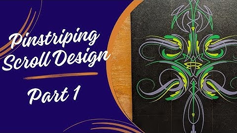 Full Pinstriping Scroll design, Part 1