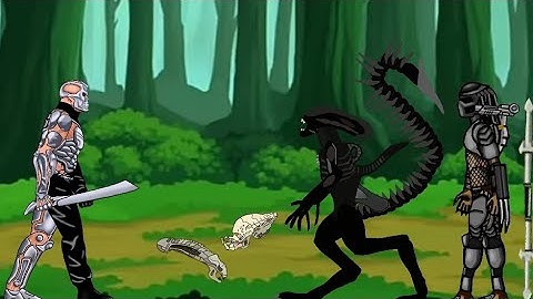 Uber Jason Vs Alien Predator Drawing cartoon 2 Dc2