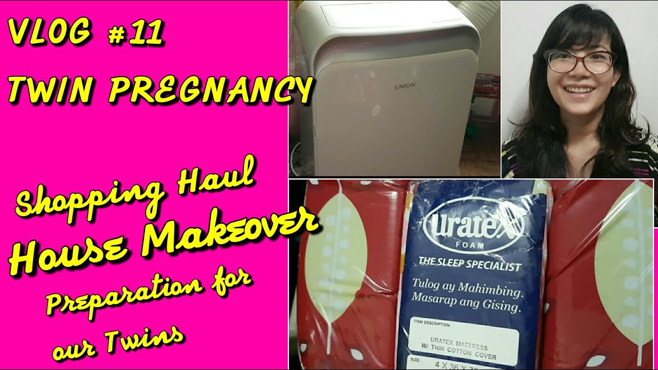 VLOG 11 TWIN PREGNANCY HOUSE MAKEOVER Preparation for the arrival of