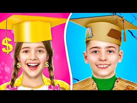 Poor Popular Student VS Rich Unpopular Student | Jock Fell in Love with Nerd