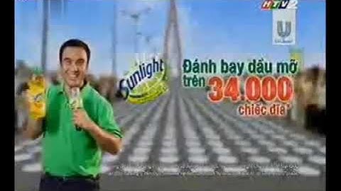 15.05.2014 | HTV2 - Quảng cáo Nước rửa chén Sunlight - Đánh bay dầu mỡ trên 34000 chiếc đĩa (30s)