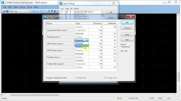 Setting layer thickness