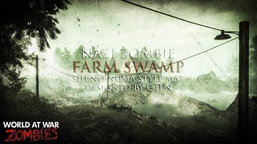 BIGGEST CUSTOM MAP SHI NO NUMA STYLE | Call of Duty World at War Custom Zombie Map | Farm Swamp