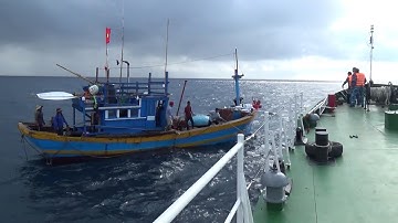 Cứu tàu cá cùng 8 ngư dân gặp nạn
