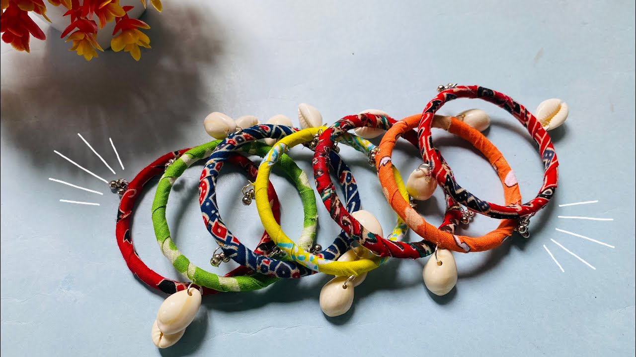 Fabric Bangles Making ♥️|Handmade Jewellery | Bangles Making ideas| 