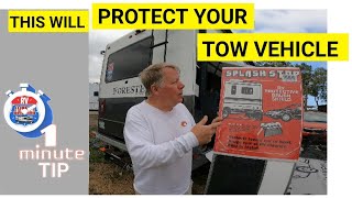 PROTECT your TOW VEHICLE with a RV Rock Guard / Mud Flap