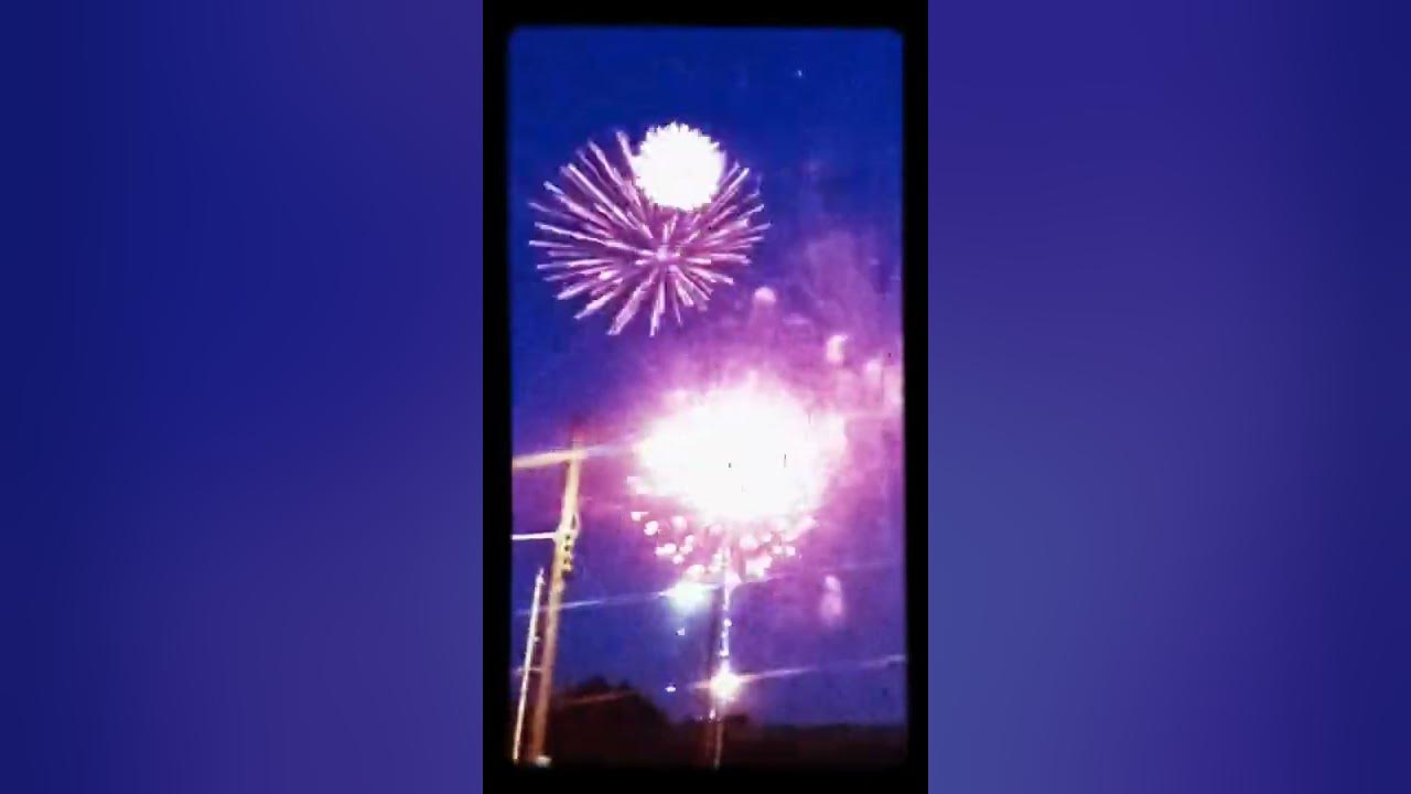4th of July fireworks after the concert in the park downtown Huntsville