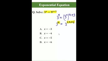 Exponential Equation - Solve #shorts #maths #algebra #exponential #mathematics