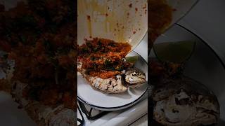 FRIED FISH WITH SAMBAL BASIL [IKAN GORENG SAMBAL KEMANGI] #friedfish #spicyfood