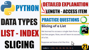 List Indexing and Slicing in Python
