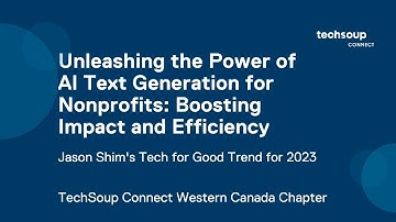 Unleashing the Power of AI Text Generation for Nonprofits, with Jason Shim