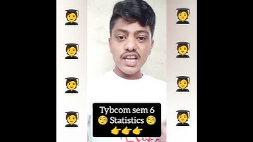 TYBCOM SEM 6 STATISTICS #tybcom