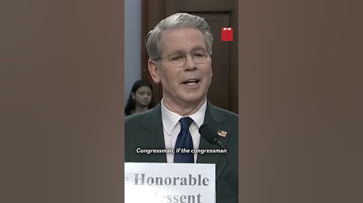 Bessent Struggles To Answer Who Pays Tariffs After Being Pressed During Hearing