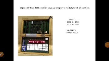 8085 ALP for multiplication of two 8 bit numbers. (Practical)