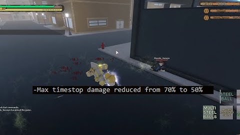 [YBA] "Max timestop damage reduced from 70% to 50%"